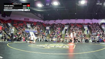 150 lbs Finals (8 Team) - Owen Loop, Hudson Area HS vs Haylen Buell, Martin HS