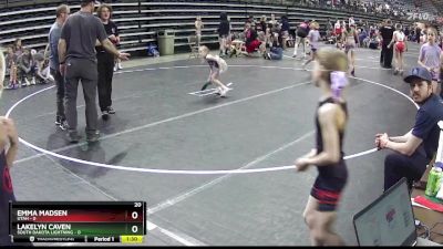 52 lbs Finals (8 Team) - Emma Madsen, Utah vs Lakelyn Caven, South Dakota Lightning