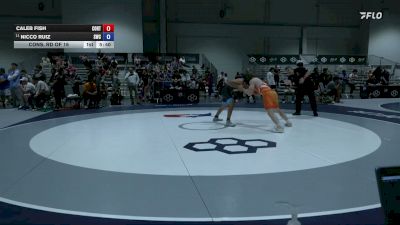 74 kg Cons. Rd Of 16 - Caleb Fish, Cowboy RTC vs Nicco Ruiz, SOUTHWEST WRESTLING CLUB