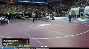 170 Class 1 lbs Cons. Semi - Jackson Rotterman, St. Pius X (Kansas City) vs Ben Janssen, Lone Jack