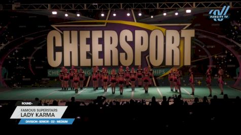 Famous Superstars - LADY KARMA [2023 L4 Senior - D2 - Medium] 2023 CHEERSPORT National All Star Cheerleading Championship