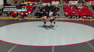197 lbs Cons. Round 4 - Lucas Liberatore, McKendree vs Cole Robertson, Drury