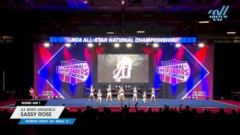 A1 Spirit Athletics - Sassy Rose [2025 L1 Youth - D2 - Small - C Day 1] 2025 NCA All-Star National Championship