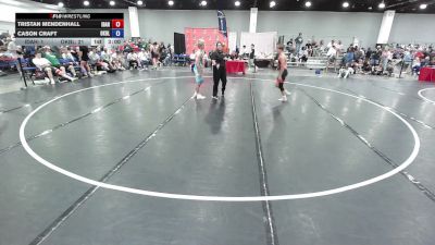 113 lbs Tristan Mendenhall, Team Idaho vs Cason Craft, Oklahoma Blue