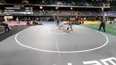 5A 175 lbs 3rd Place Match - Torrance Adkins, San Antonio Veterans Memorial vs Jett Mentel, Cedar Park