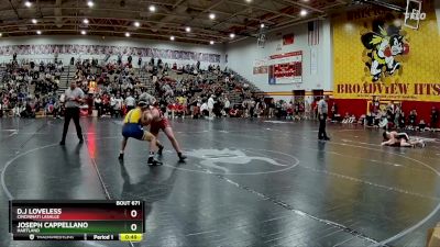 157 lbs Cons. Round 3 - D.J Loveless, Cincinnati LaSalle vs Joseph Cappellano, Hartland