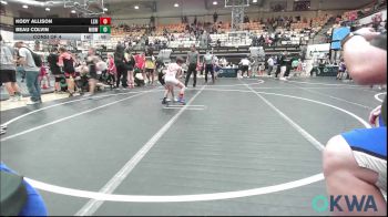 61 lbs Consi Of 4 - Kody Allison, Lexington Wrestling Club vs Beau Colvin, Midwest City Bombers Youth Wrestling Club