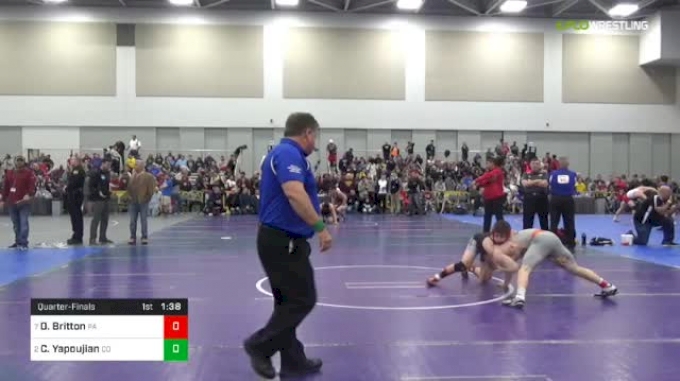 138 lbs Quarterfinal - Devon Britton, PA vs Colton ...