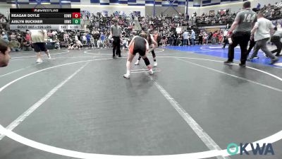 126 lbs Quarterfinal - Reagan Doyle, Cowboy Wrestling Club vs Aislyn Buckner, El Reno Wrestling Club