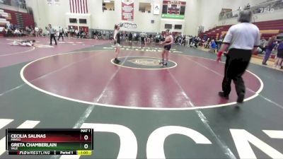 138 lbs Cons. Round 3 - Greta Chamberlain, Vale vs Cecilia Salinas, Minico