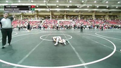 55 lbs Cons. Round 5 - Kane Carter, Steel City Reloaded vs Maverick Wilkey, Team Haysville