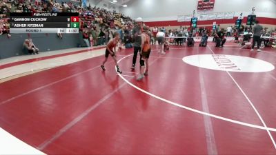 64-67 lbs Round 1 - Asher Kitzman, Wiggins vs Gannon Cuckow, Wiggins