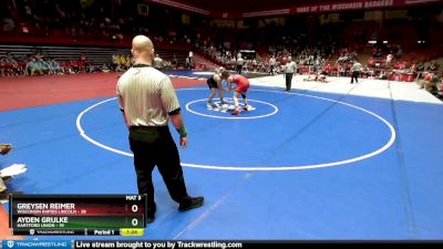 215 lbs D1 - Quarter-finals (fri 5:30 P.m.) - Greysen Reimer, Wisconsin Rapids Lincoln vs Ayden Grulke, Hartford Union