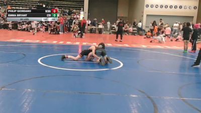 80 lbs Rr Rnd 2 - Philip Giordano, Wrecking Crew Wrestling Academy - K3 vs Emma Bryant, Cordoba Trained - K3