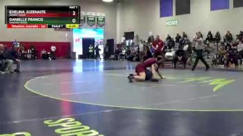 137 lbs Cons. Round 3 - Danielle Franco, Shadow Ridge vs Evelina Juzenaite, Desert Oasis