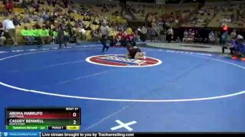 120 lbs Champ. Round 1 - Cassidy Benwell, North Point vs Aroma Marrufo, Fort Osage