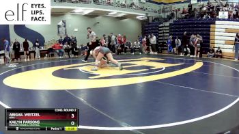 120 lbs. Cons. Round 2 - Kailyn Parsons, Francis Howell Central vs Abigail Weitzel, Nixa