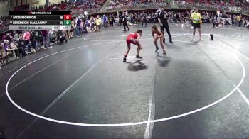 82 lbs Champ. Round 2 - Jade Monroe, Ironman Wrestling vs Emerson Callaway, 2TG (Girls)