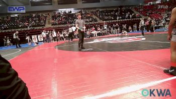 52 lbs Consi Of 16 #1 - Nasir Ashforsd, Tulsa North Mabee Stampede vs Kyzer Welch, Heat