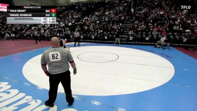 3A 132 lbs Quarterfinal - Drake Johnson, Juab vs Kale Reary, Union