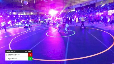 130 lbs Consi Of 8 #2 - Beckham Zachmeier, Matpac Wrestling ND vs Caleb Aguilar, Thundercats WC