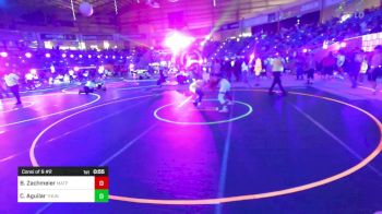 130 lbs Consi Of 8 #2 - Beckham Zachmeier, Matpac Wrestling ND vs Caleb Aguilar, Thundercats WC