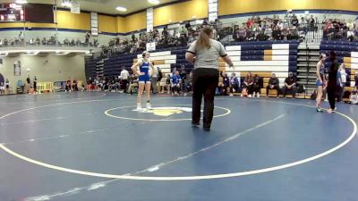 100 lbs. Cons. Round 5 - Lindsey Mueller, Washington vs Madison Wilmes, North Point