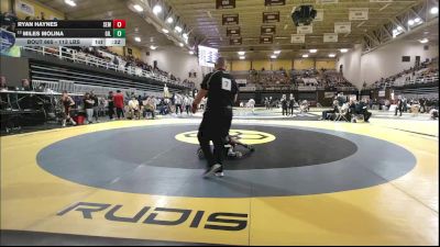 113 lbs Consi Of 8 #1 - Ryan Haynes, Wyoming Seminary vs Miles Molina, Gilman