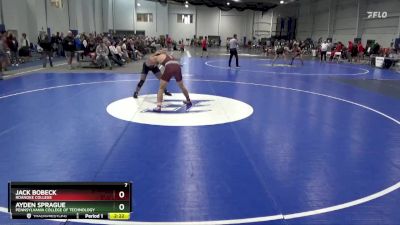 165 lbs Champ. Round 1 - Jack Bobeck, Roanoke College vs Ayden Sprague, Pennsylvania College Of Technology