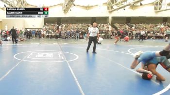 110-I lbs Round Of 32 - Rashan Adams, Paulsboro vs Zavier Olver, Mat Assassins