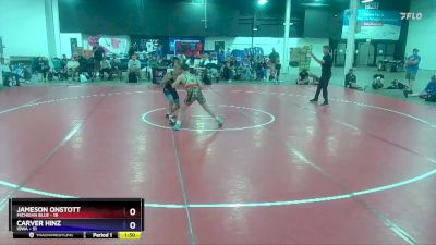 102 lbs Placement Matches (8 Team) - Jameson Onstott, Michigan Blue vs Carver Hinz, Iowa