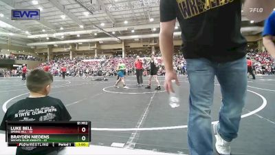 110 lbs Champ. Round 1 - Brayden Niedens, Wichita Blue Knights vs Luke Bell, Spring Hill