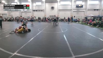 96 lbs Round 7 (8 Team) - Collin Artman, Wrecking Crew Demolition Team vs Landon Dentz, West Virginia Wild