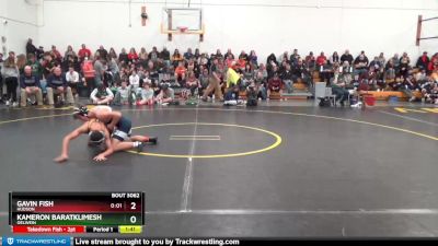 DIVISION 2 lbs Round 3 - Kameron Baratklimesh, Oelwein vs Gavin Fish, Hudson