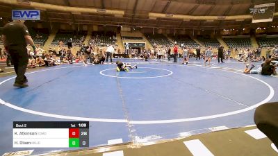 64 lbs Semifinal - Kolt Atkinson, Edmond North Huskies vs Huck Olsen, Mojo Mulisha 12U