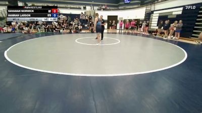130 lbs Round 5 (6 Team) - Savanah Norwick, Montana vs Hannah Larson, Utah Gold