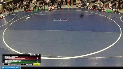 59 lbs Cons. Round 4 - Zerrick Richter, Gold Rush vs Zach Abbott, Sanderson Wrestling Academy