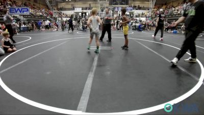 75 lbs Quarterfinal - Paxtyn McGilbert, Midwest City Bombers Youth Wrestling Club vs Easton Bowen, Standfast OKC