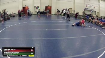 95 lbs Round 5 (6 Team) - JaKobe Valle, Idaho vs Karson Wuebker, Iowa USA Blue