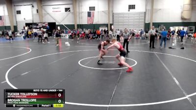 144 lbs Cons. Round 2 - Brogan Trollope, Pikes Peak Warriors vs Tucker Tollefson, Big Red Wrestling