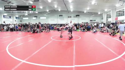 160 lbs Quarterfinal - Dante Gadani, Pheonix Wrestling Red-MS vs Jerry Haines, Northern Elite-MS