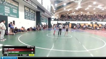 76 lbs Quarterfinal - Tailynn Hirchert, Syringa vs Tove Kropp, Kuna