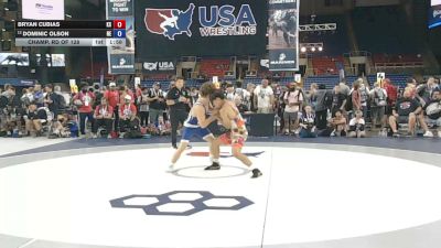 132 lbs Champ. Rd Of 128 - Bryan Cubias, Kansas vs Dominic Olson, Nebraska