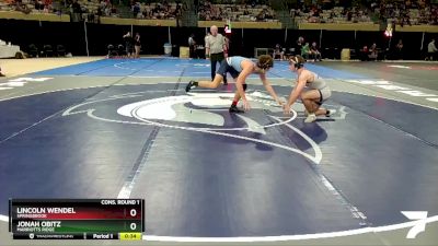 165-4A/3A Cons. Round 1 - Jonah Obitz, Marriotts Ridge vs Lincoln Wendel, Springbrook