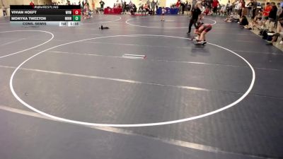 12U GIRLS - 102 lbs Cons. Semis - Monyka Tweeton, Minnesota vs Vivian Hoeft, Wayzata Youth Wrestling