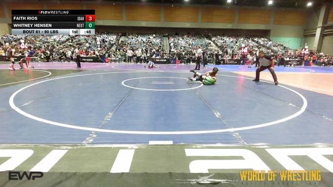 Faith A Rios 90 lbs Consi Of 4 - Faith Rios, Idaho Gold vs Whitney Hensen, Next Level