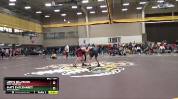 133 lbs Quarterfinal - Matt Englehardt, West Liberty vs Jimmy Baumann, Ohio Wesleyan