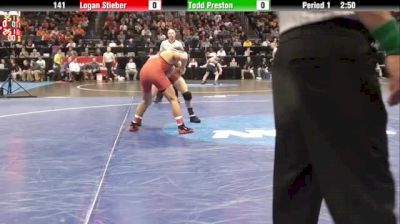 141 Quater Finals: Todd Preston (Harvard) vs. Logan Stieber (Ohio State)