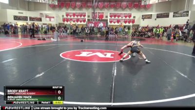 85 lbs Cons. Round 5 - Benjamin Mack, Pursuit Wrestling Minnesota vs Brody Kratt, Summit Wrestling Academy