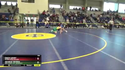 133 lbs Cons. Round 2 - Zach Levey, Alfred State College vs George Rivera, New Jersey City University